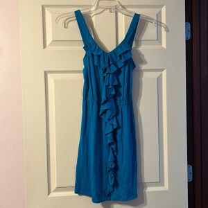 NWT Express XS Teal Ruffle Dress